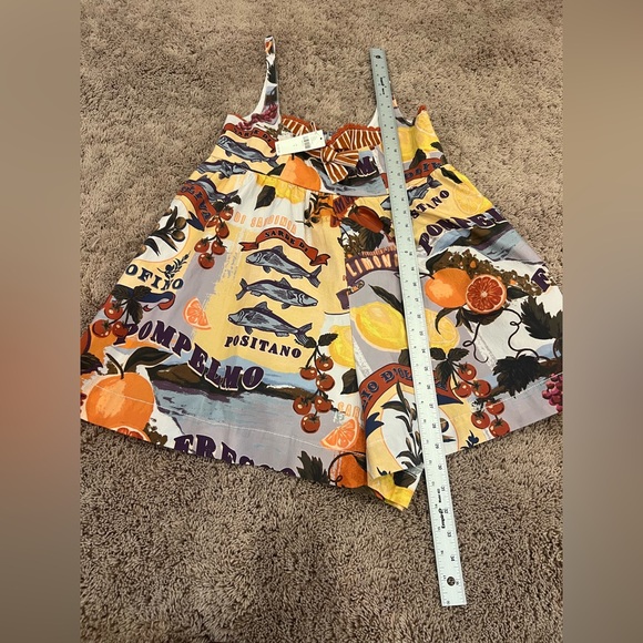 NWT new small Anthropologie Maeve layered bustier romper Italy lemon portofino - Picture 16 of 17